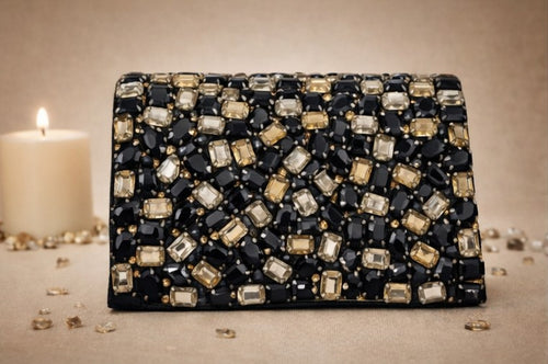 Astraea Gemstone Clutch Bag (Black Onyx) | Handcrafted Couture Evening Clutch – ORAYA (Copy)