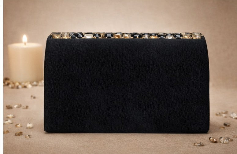 Astraea Gemstone Clutch Bag (Black Onyx) | Handcrafted Couture Evening Clutch – ORAYA (Copy)