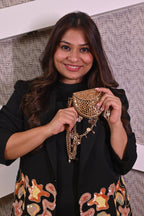 Celeste Mini Mirror Clutch Bag (Gold) | Handcrafted Evening & Wedding Bag – ORAYA