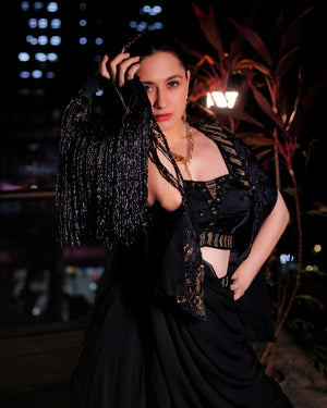 Fringe Gala Beaded Clutch Bag