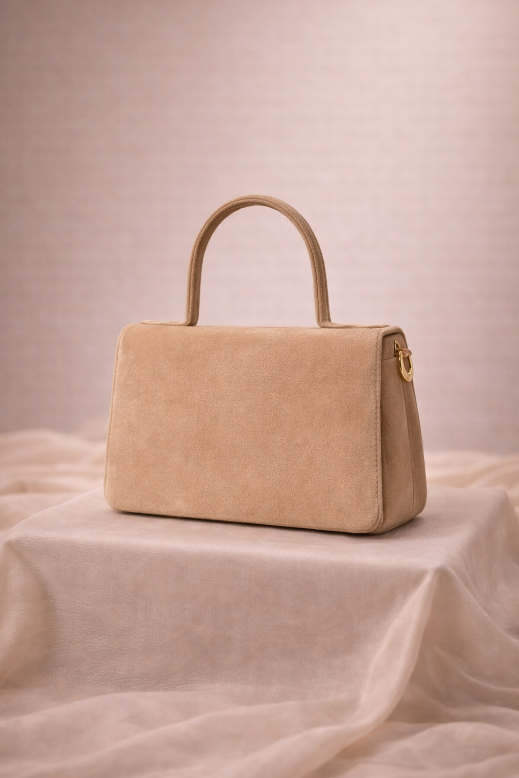 Palmera Ivory Beige Hand-Embroidered Crossbody Bag | Luxury Festive Bag