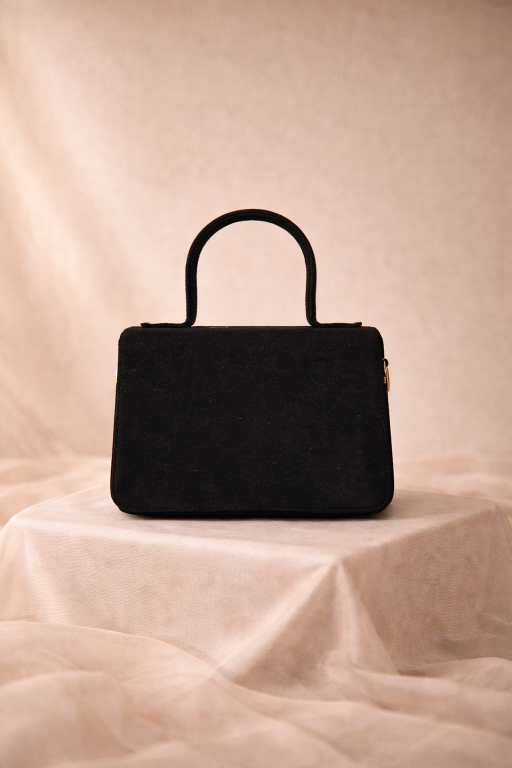 Palmera Ivory Black Hand-Embroidered Crossbody Bag | Luxury Festive Bag